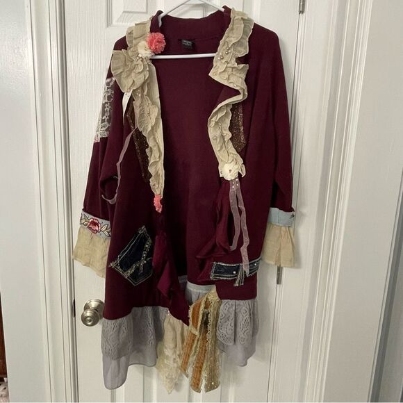 NY&Co. upcycled Boho cardigan sweater 
Size small - Picture 1 of 3